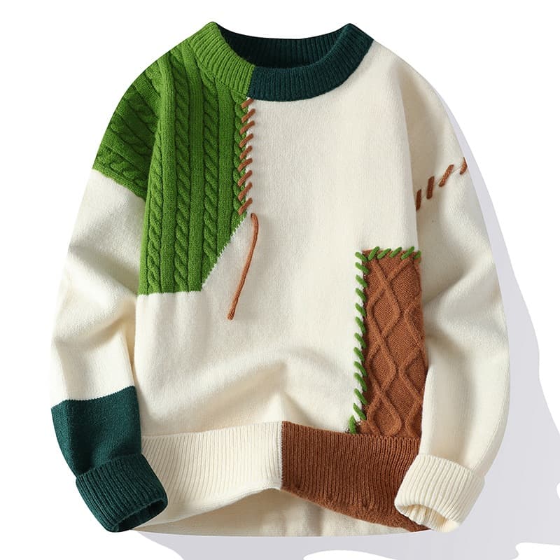 Autumn Winter New Youth Casual Crew Neck Base Knitwear Loose Sweater Men's Clothing