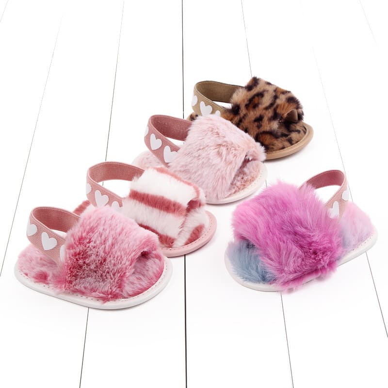 0-12 months shoes with elastic sleeves, cool fashionable tie dye fur shoes, summer sandals, baby 2801