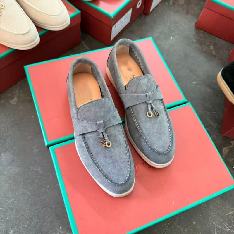 En stock : Mocassins plats décontractés pour femmes LP, de haute qualité, à enfiler, à semelle souple, confortables et faciles à porter.
