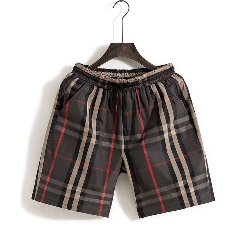 Shorts d'été pour hommes, pantalons décontractés pour hommes, pantalons cinq points tendance, maison, carreaux polyvalents, amples, vêtements d'