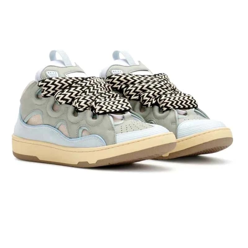 Baskets à plateforme pour homme et femme, chaussures de sport décontractées, noires, avec boîte