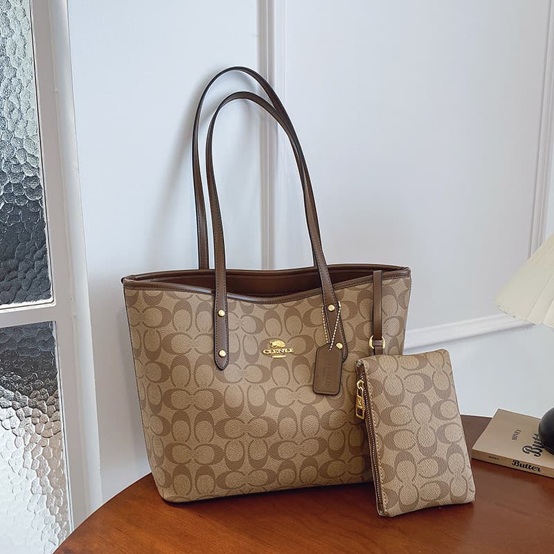 Sac à main bandoulière tendance et polyvalent, grande capacité, idéal pour le shopping féminin 2025.