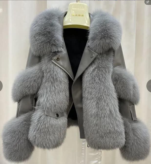 Haining Fur Coat For Women Fine Imitation Fox Fur Fur One-piece Young Lady Style Fur Coat