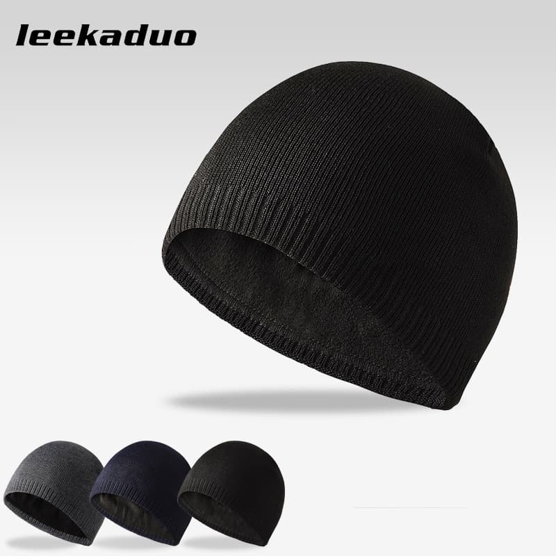 Men's Autumn And Winter Warm Pullover Hat NY Iron Label Straight Brim Hat Outdoor Casual Hat Knitted Wool Hat