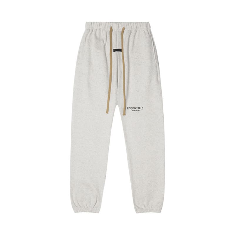 Sweat-shirt ample à double ligne FOG ESSENTIALS Saison 8 avec lettres floquées au dos, en éponge à capuche