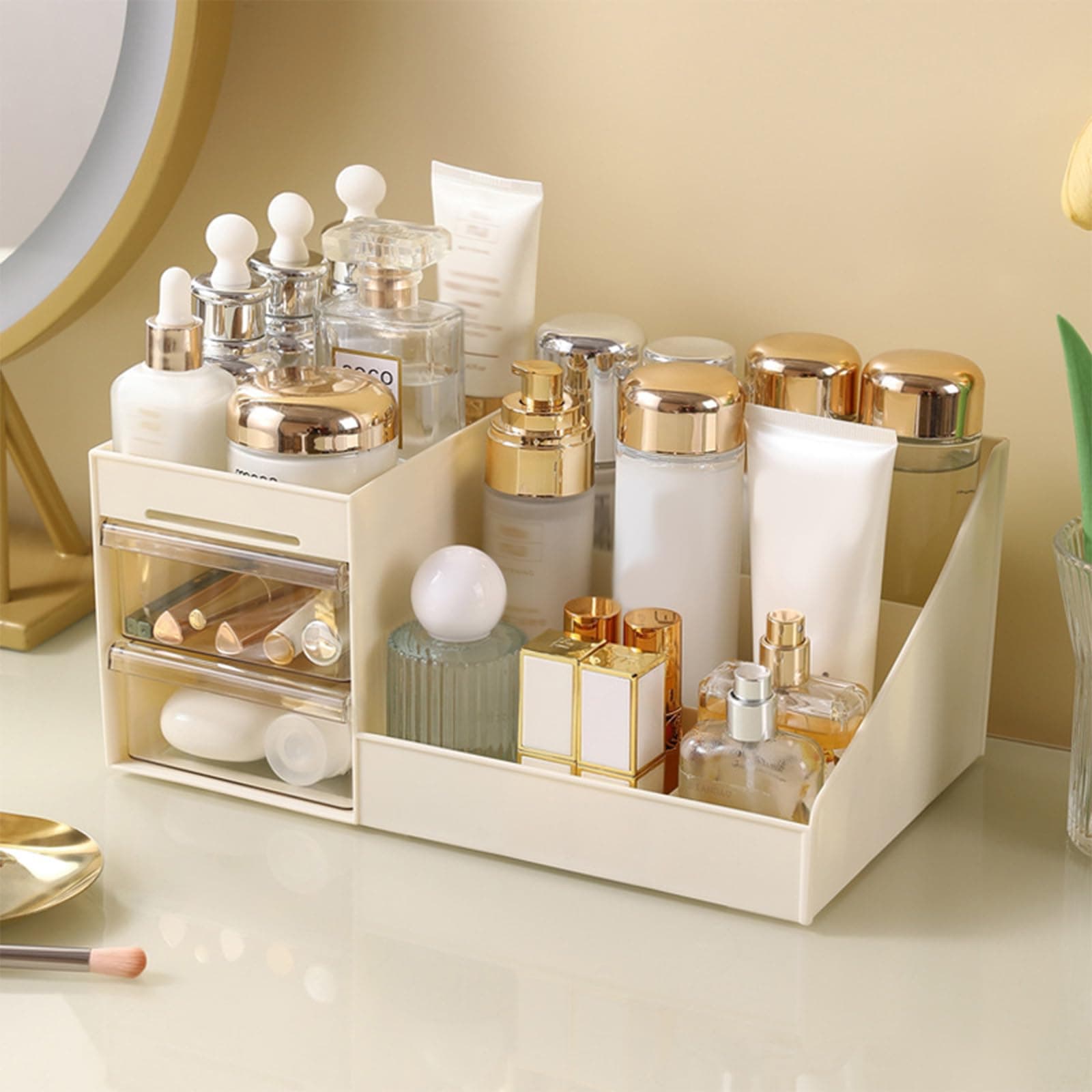 Rangement pour pinceaux RYYD - Tiroirs transparents | Rangement de bureau