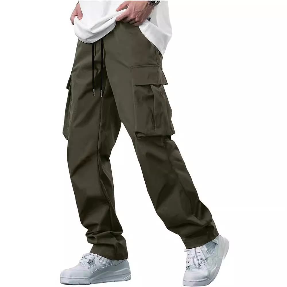 Premium Products Premium Products 2024 Summer New Men's Workwear Drawstring Multi Pocket Casual Pants