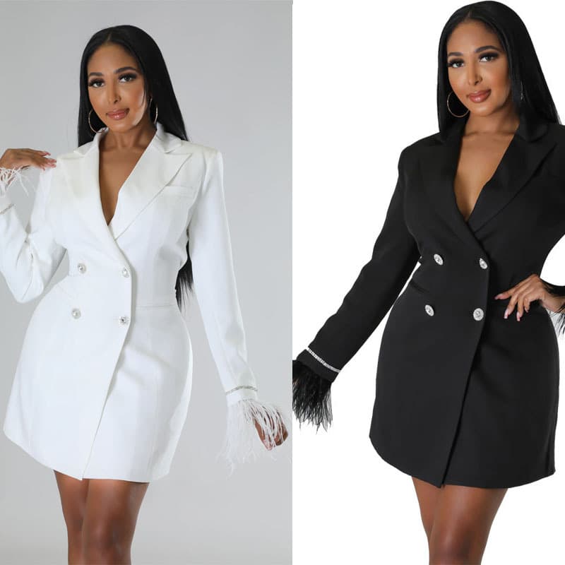 Women's Clothing HX0233 beautiful and cool super temperament women's suit dress