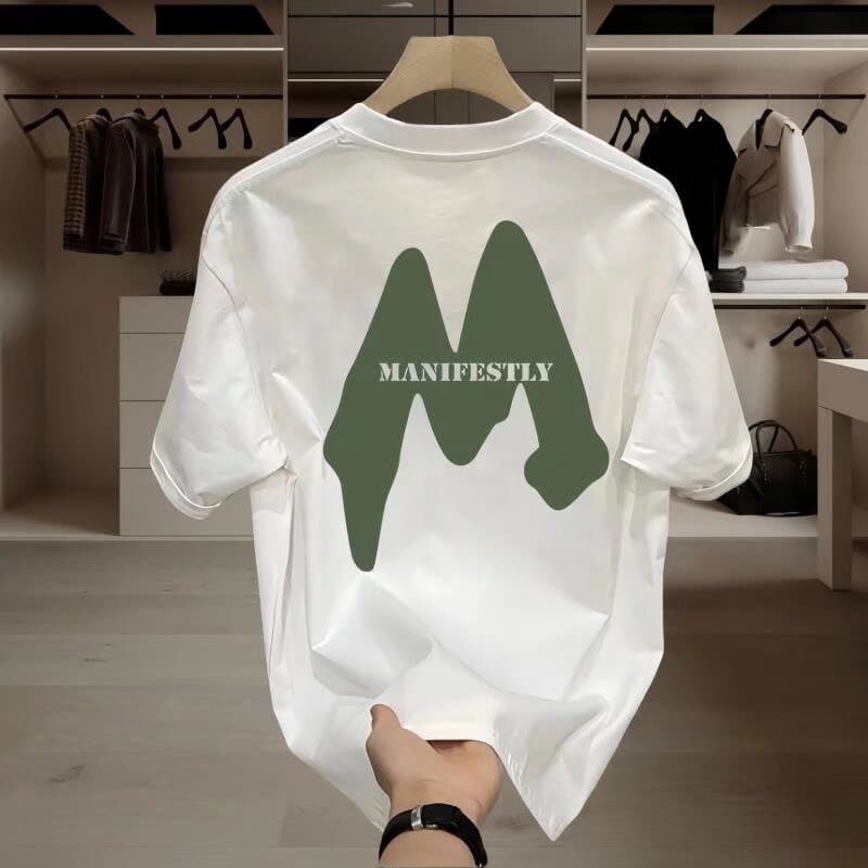 Men's Clothing heavyweight cotton short sleeved T shirt for men ins trendy street loose tops T shirt for men summer