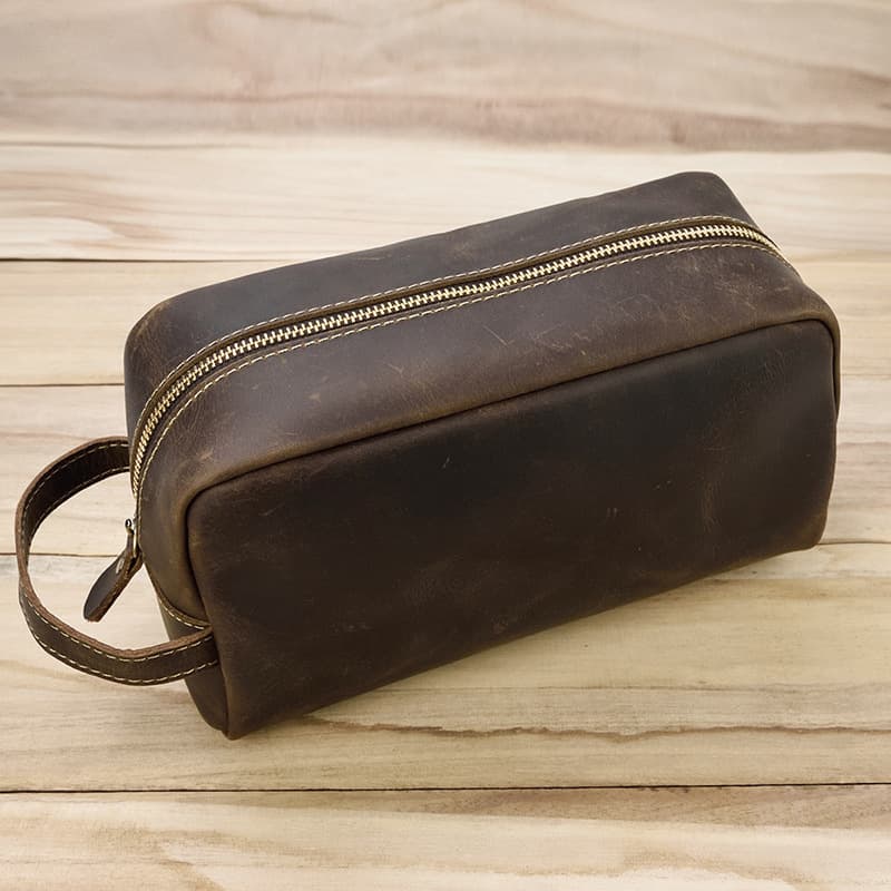 New Men's Business Style Handbag Travel Large Capacity Storage Waterproof Toiletry Portable Handheld Makeup Bag