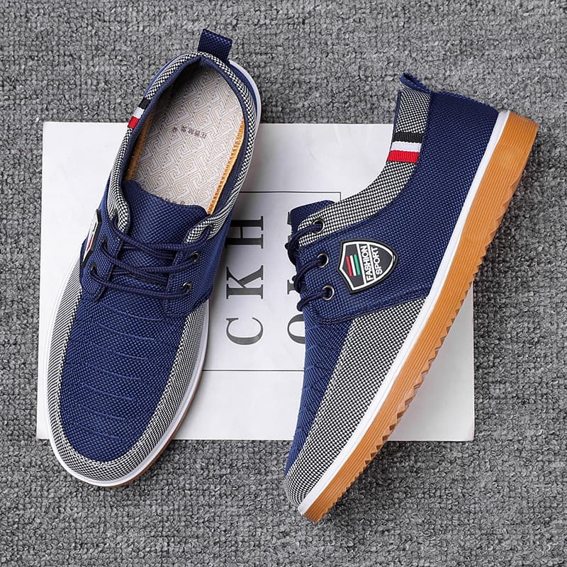 Men's Classic Beijing Cloth Shoes - Breathable Anti-Slip Work Shoes With Rubber Sole For Spring/Autumn - Comfortable Casual Kung Fu Shoes For Dad