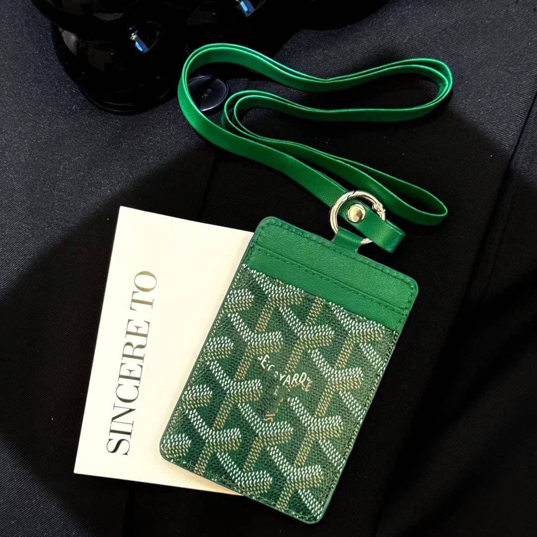 Porte-cartes d'étudiant avec cordon pour le cou et les repas de travail Dog Tooth