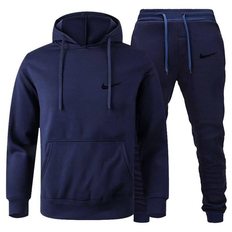 Ensemble de pulls pour hommes Pull de sport décontracté Hiver en peluche Marque de mode Pull Pantalons pour hommes