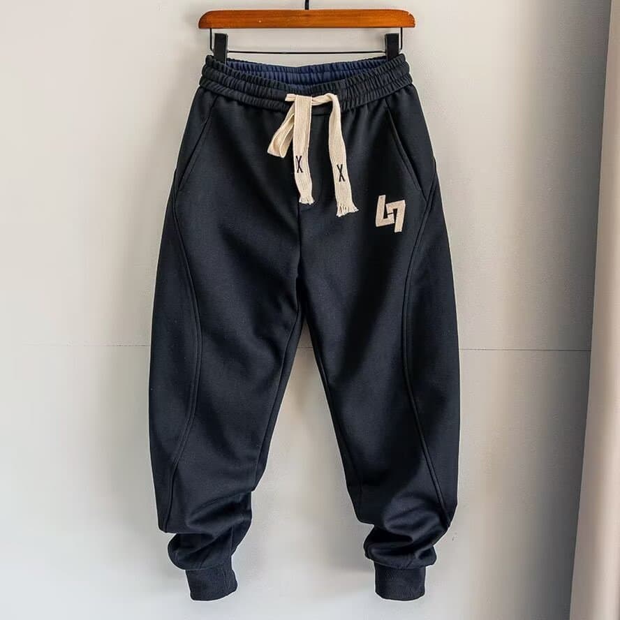Men's Trendy Casual Jogger Pants - Soft Polyester Slim Fit Elastic Waist Comfortable Streetwear For Autumn​