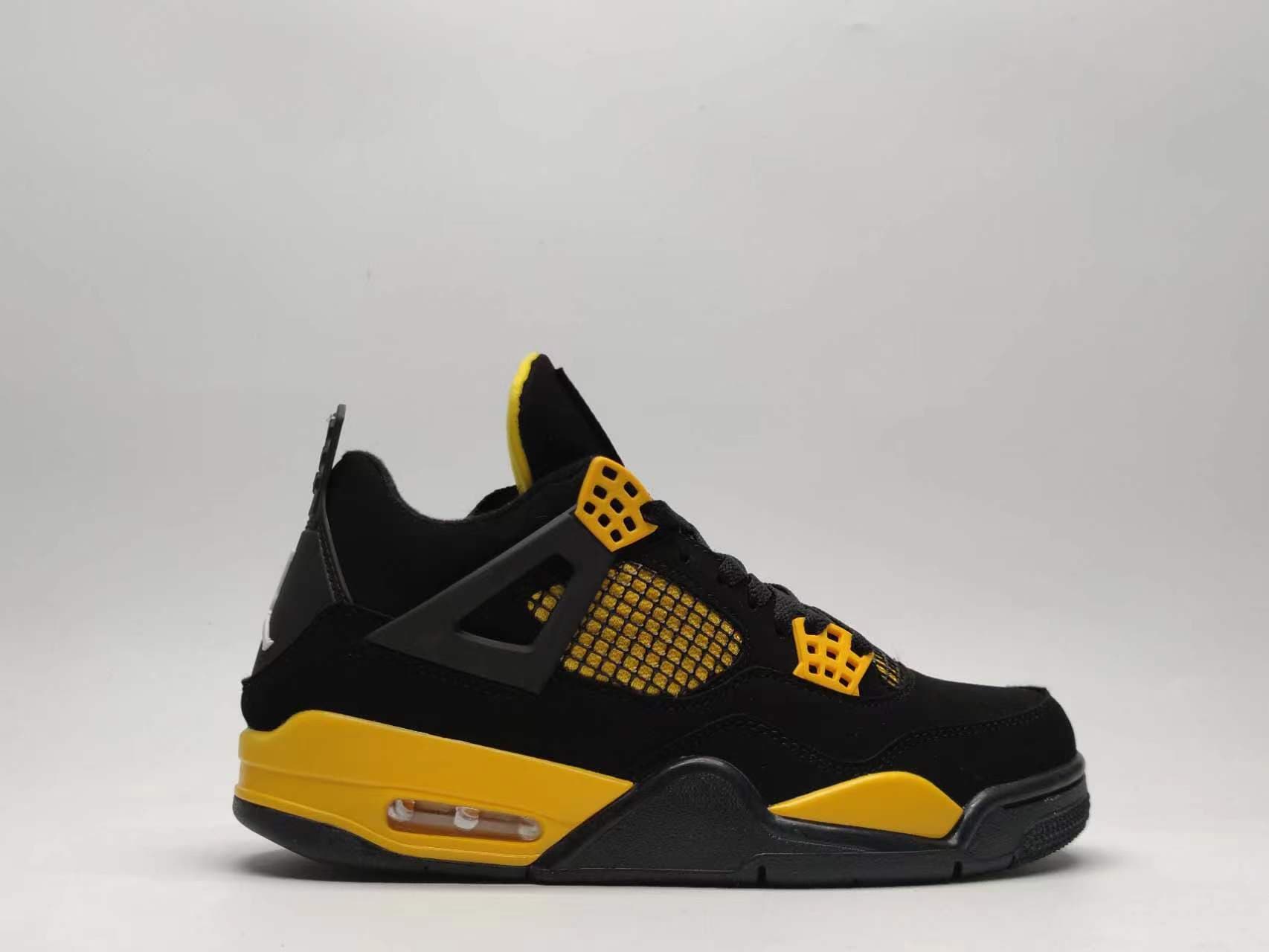 Vente en gros de chaussures de basket-ball J4 Joint White Sail Electric Mother Yellow And White Cement Hot Lava Big Paris Chaussures de sport pour ho