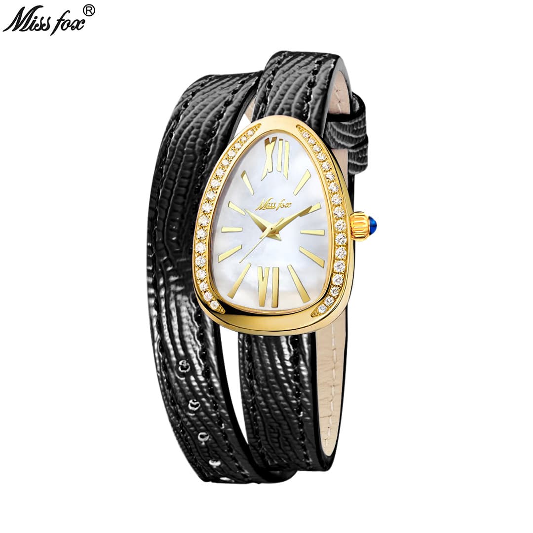 Serpentine WatchWatch Women Exquisite Vintage Women Snakehead Wrapped Belt Design Superior Sense Quartz Watch