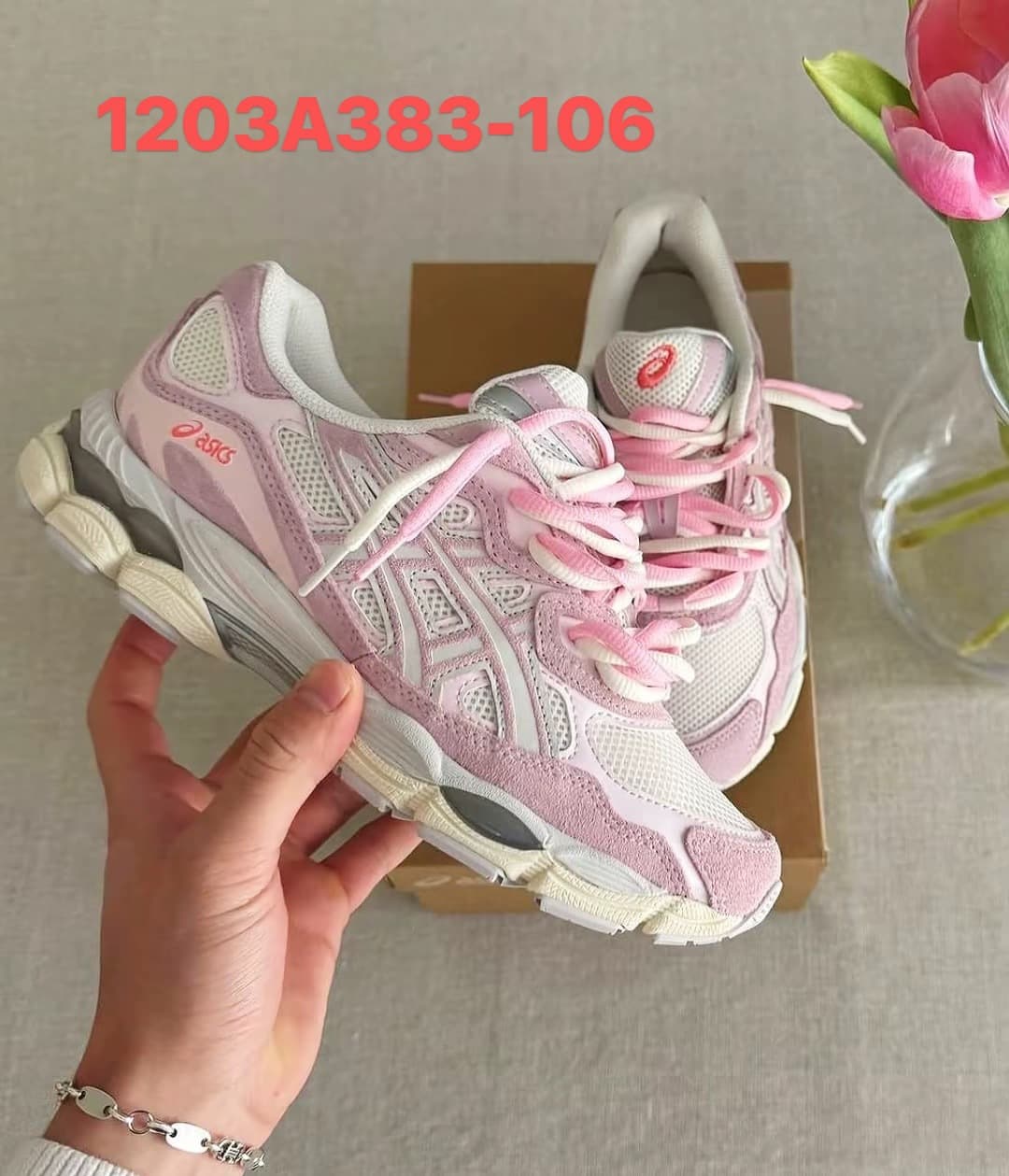 Chaussures de course basses Gel-Nyc originales et neuves, résistantes à l'usure, en maille patchwork, respirantes, antidérapantes et amortissantes