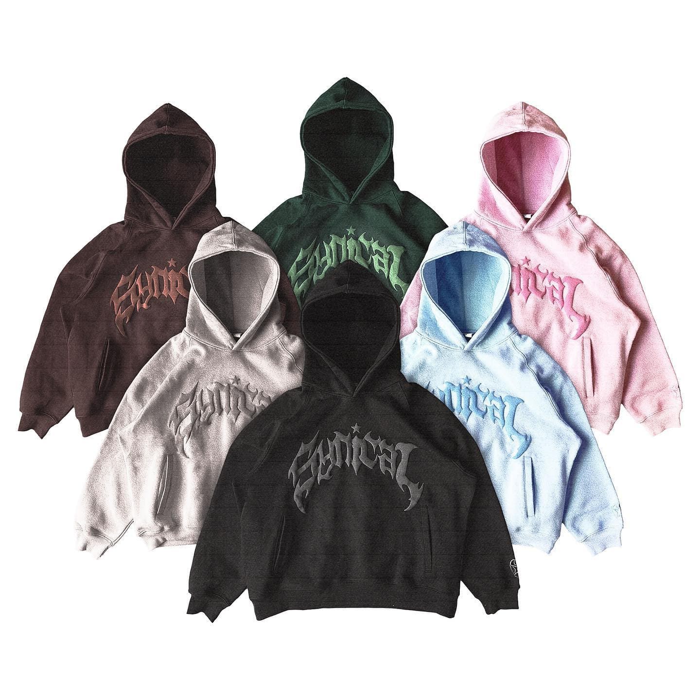 Men's Hoodie 2024 New American Zipper Sweater Gothic Letter Star Print Hoodie Trendy Men's Casual Outer
