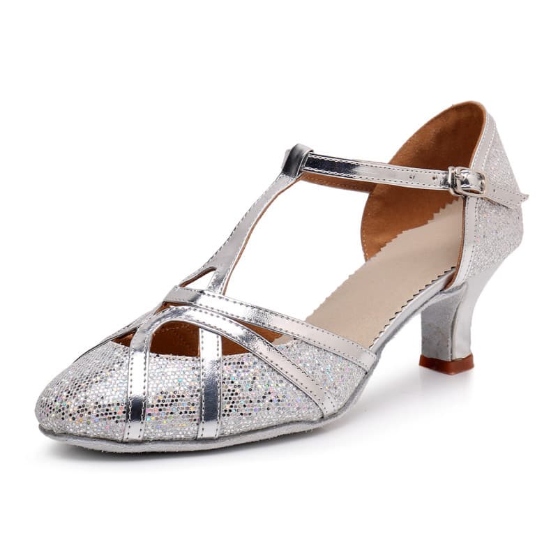 Chaussures de danse modernes à talons hauts pour femmes, chaussures de danse à semelles souples, chaussures de danse latine professionnelles d'int