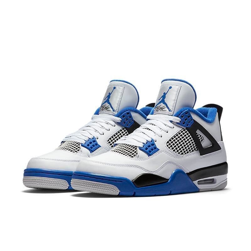Chaussures de basketball montantes Jumpman Airs4 et Jordans4 4s pour hommes, coloris Sail Bred Kaws Fire Red Thunder Taupe Haze University Blue, plat