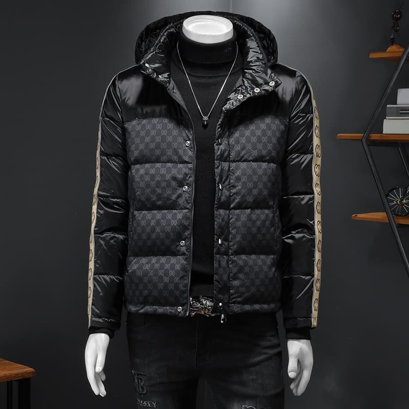 Nouvelle veste tendance hiver pour homme, à capuche imprimée, décontractée et polyvalente.