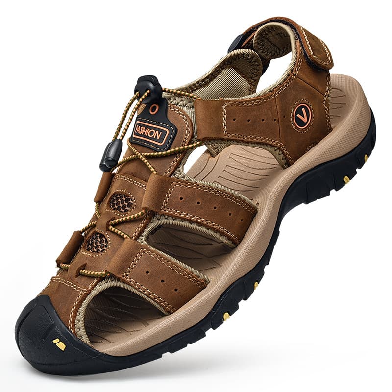 Men's Plus-size Beach Sandals Summer Youth Open-toed Breathable Sandals