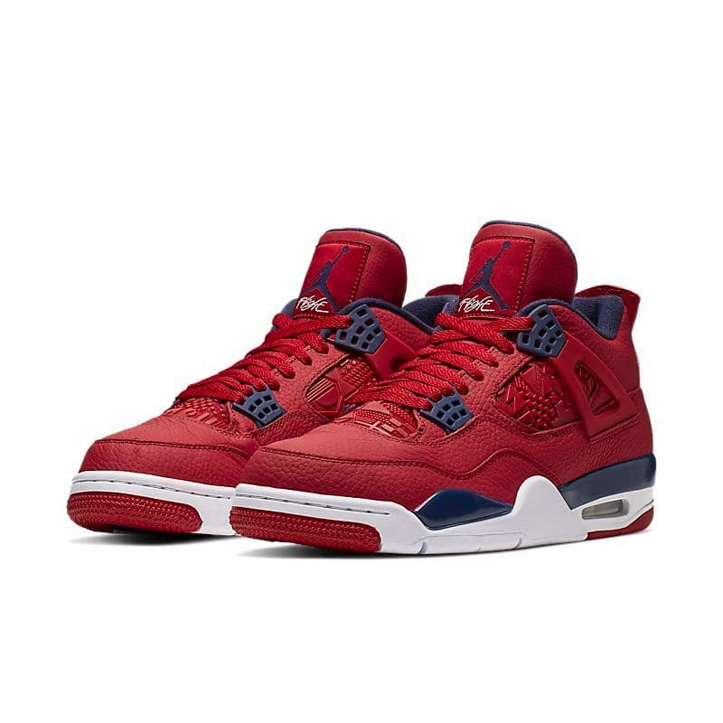Chaussures de basketball montantes Jumpman Airs4 et Jordans4 4s pour hommes, coloris Sail Bred Kaws Fire Red Thunder Taupe Haze University Blue, plat