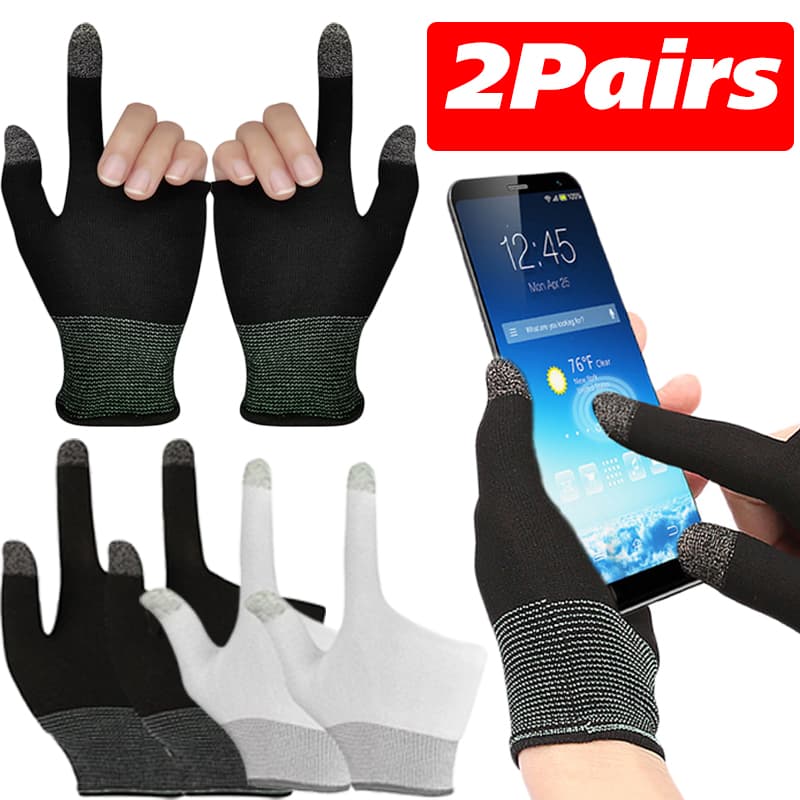 2-finger Gloves Breathable Anti-sweat For PUBG Gaming Eat Chicken Touch-screen Fingertips Gaming Gloves Accessories
