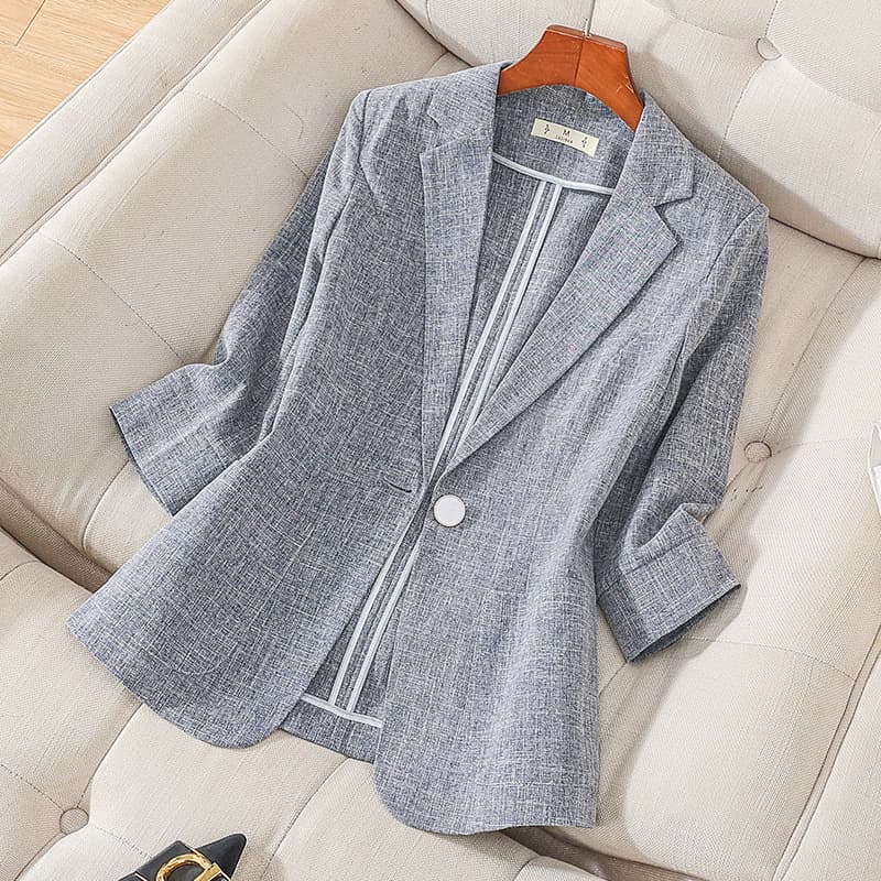 Women's Clothing Short suit jacket for women summer thin new spring and autumn small casual three quarter sleeve small suit summer