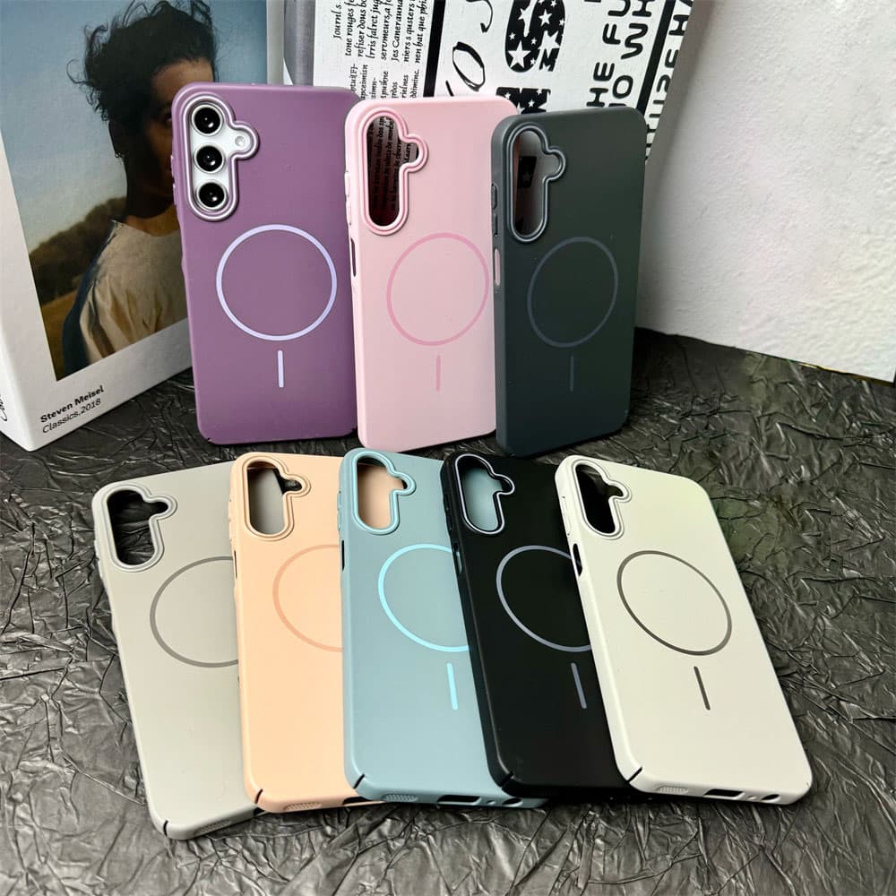 Matte Magnetic Wireless Charger Case For Samsung Galaxy A16 A26 A36 A56 A15 A25 A35 A55 A14 A34 A54 5G A06 Shockproof