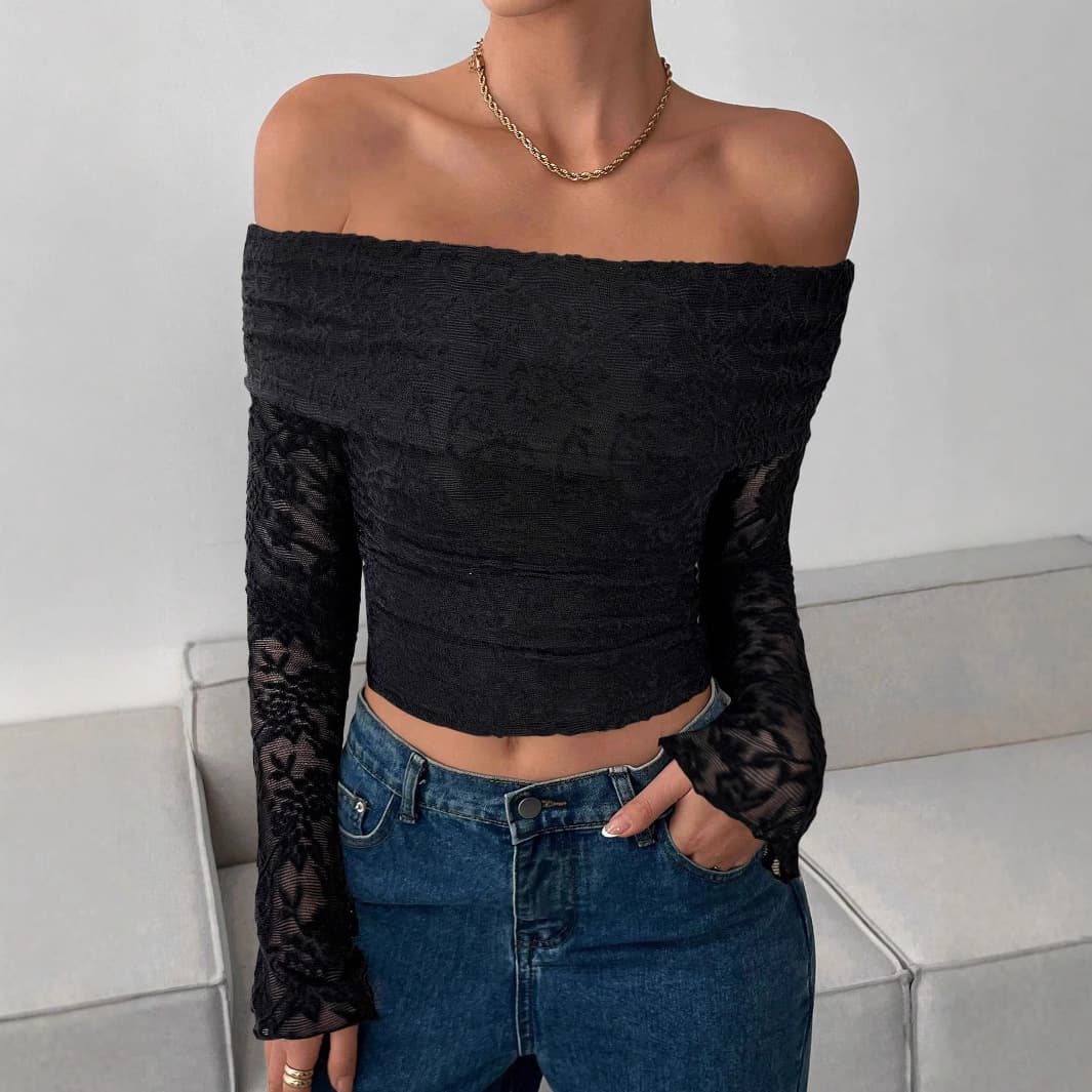 2025 Autumn New One Shoulder Long Sleeved Slimming Temperament Commuting Dating Battle Suit