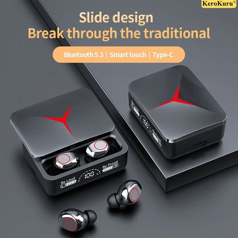 TWS M90pro Wireless Headphones Gaming Earphone Bluetooth 5.3 Sport Earbud With Mic Charging box Music Headsets