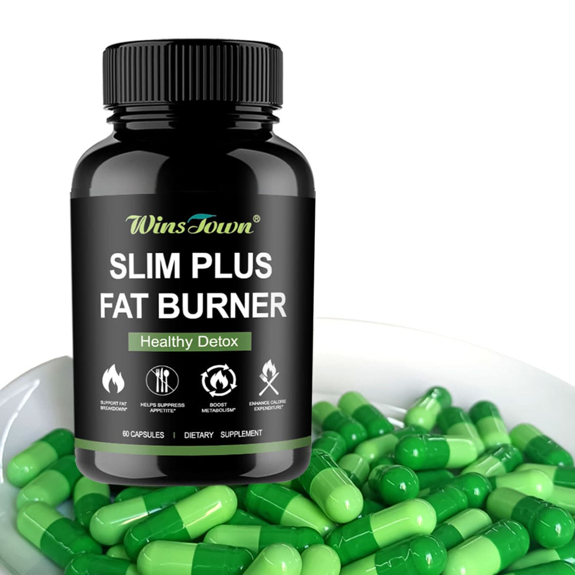 healthy In-stock Slim Plus Fat Burner Slimming Capsule, Direct From The Factory