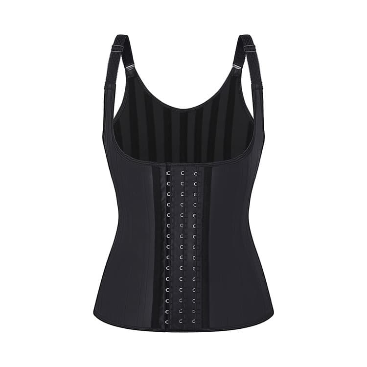 sports shaping latex glossy 25 steel bone small shoulder strap shaping top waist restraint sports corset vest