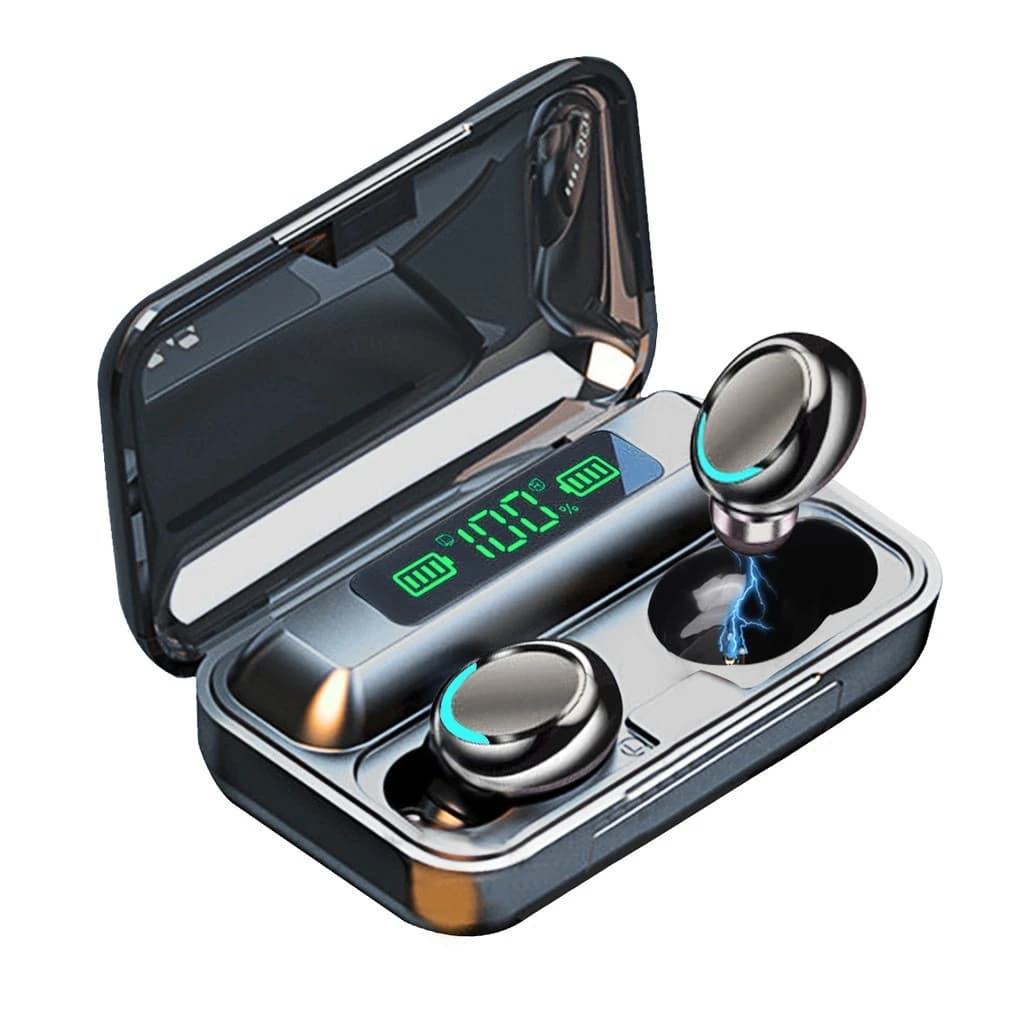F9-5 TWS Earphone Bluetooth 5.1 Wireless Headphone Hearing Aid Waterproof Earbuds Headset Handfree With Mic 2200mAh