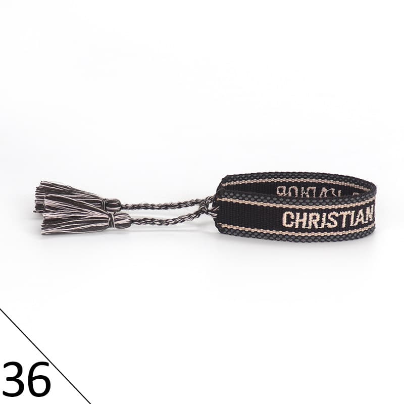 Bracelet unisexe tendance avec lettres tressées