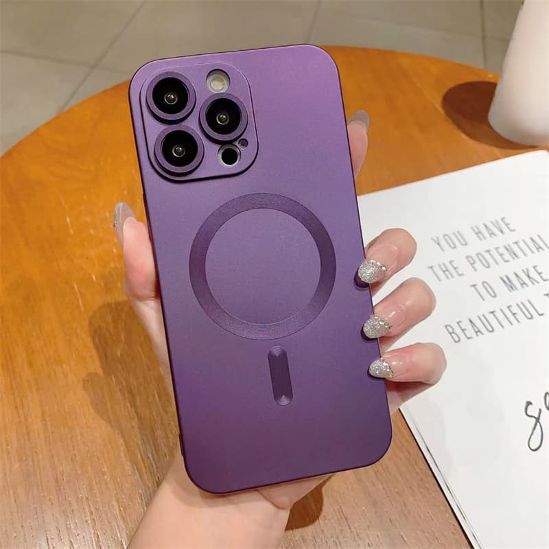 Candy Color Magnetic Phone Case For iPhone 14 13 12 Mini 11 Pro Max 7 8 Plus X XR XS SE 2 3 For Magsafe Soft TPU Back Cover