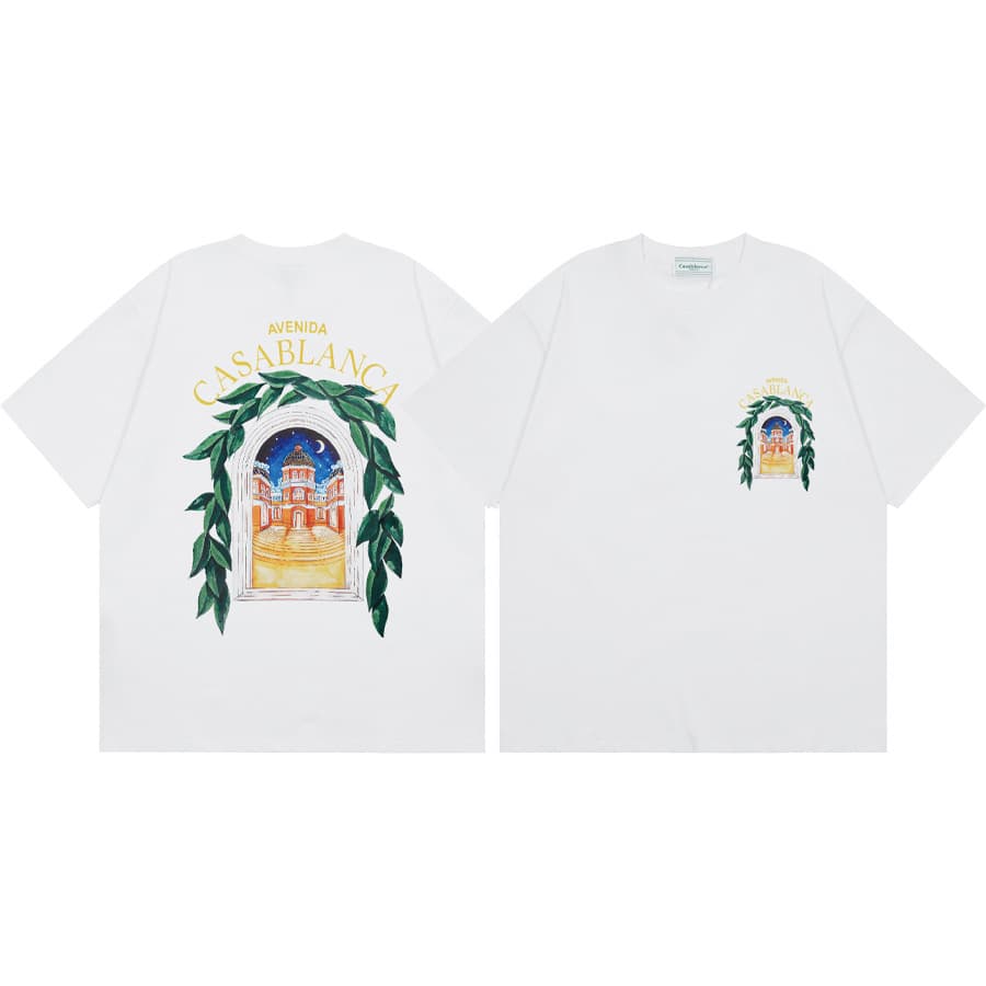 T-shirt ample à manches courtes pour hommes et femmes, imprimé printemps et été