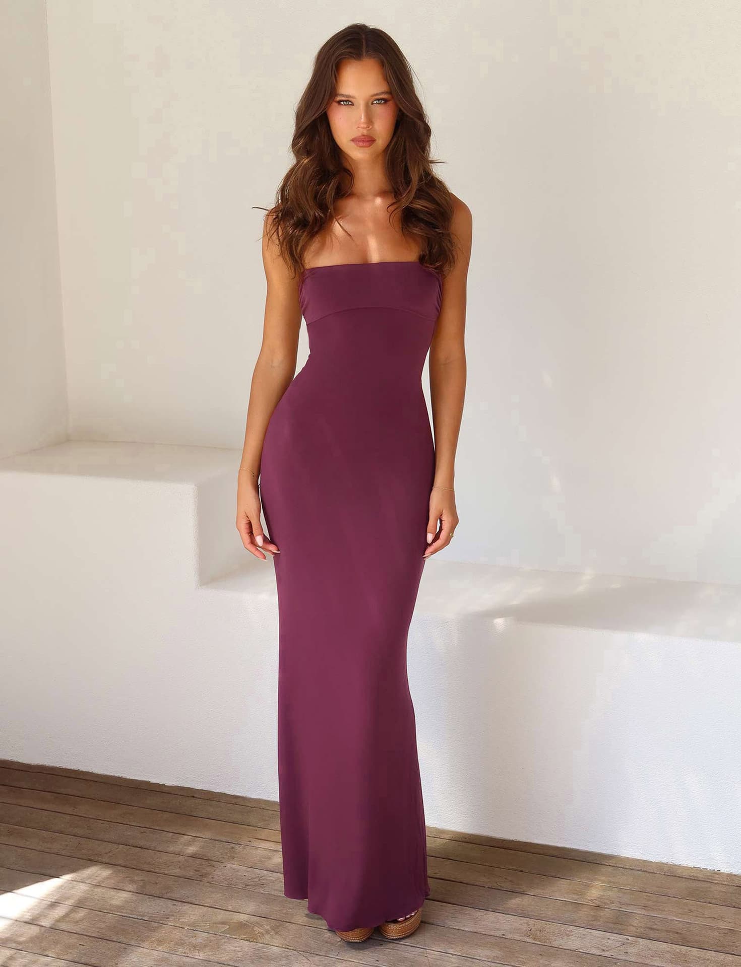 Women's Clothing New Boutique Double Layer Anti Transparent Sexy Slim Backless Sling Solid Color Dress For Women