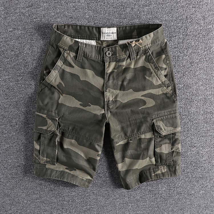Camouflage Workwear Men's Loose American Casual Five Summer Horse Pants Straight Leg Four Quarter Shorts