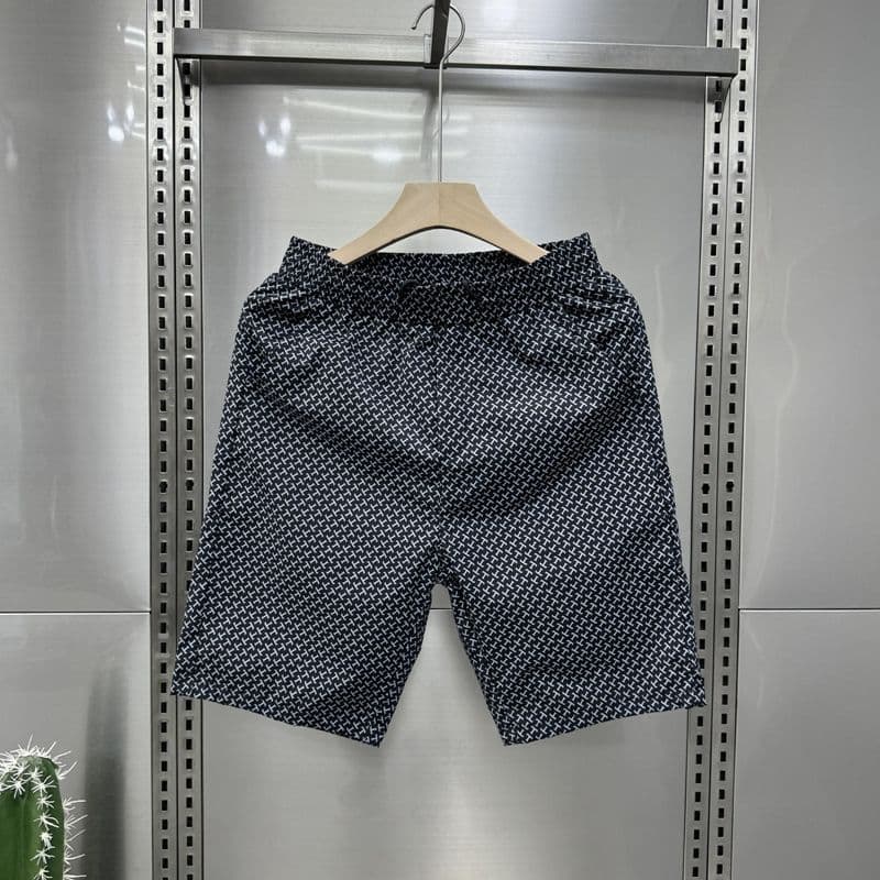 Men's Clothing 2024 Summer Fashion Brand Quick Dry Straight Trousers Men's Simple Jacquard Casual Shorts Loose Straight Beach Pants
