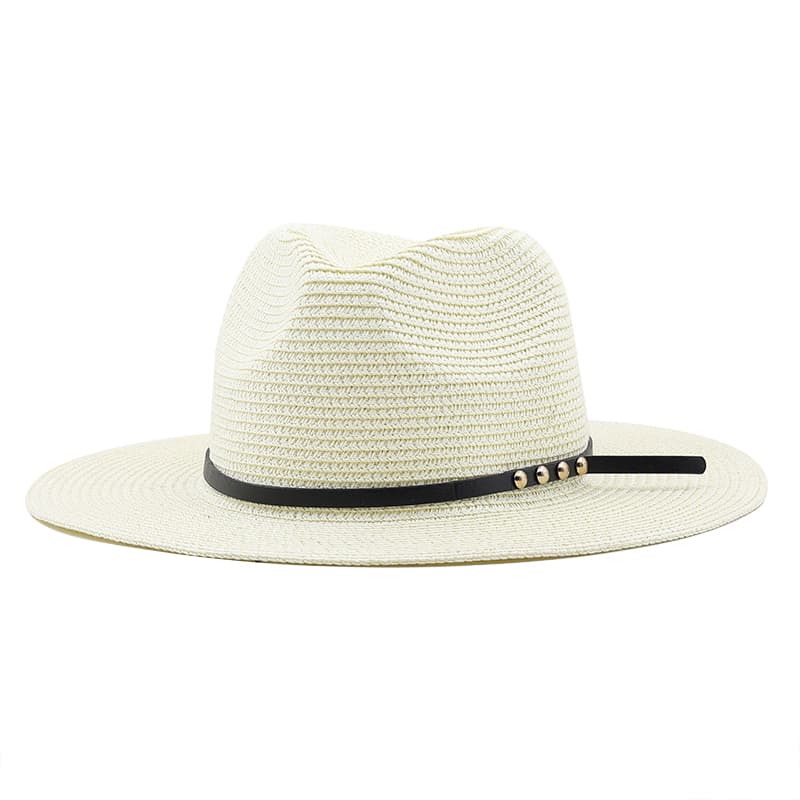 New Arrivals Summer new adjustable straw for men and women Fedora sun beach khaki jazz hat