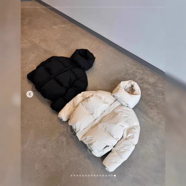 ​​Y2K Streetwear Puffer Jacket – Hip-Hop Skate Style, Detachable Hood, Lightweight & Warm Quilted Coat For Men (S-XL, Black/White/Brown)​​