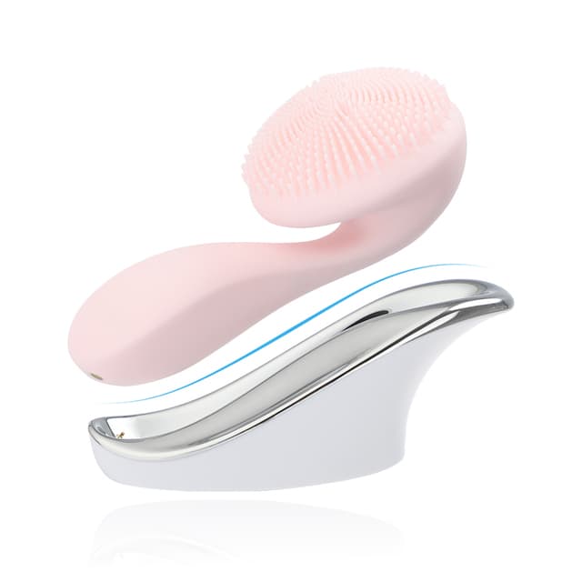 Electric Silicone Cleansing Brush IPX7 Waterproof Skin Care Face Brush Magnetic Beads Rotating Massage Vibration Facial Brush