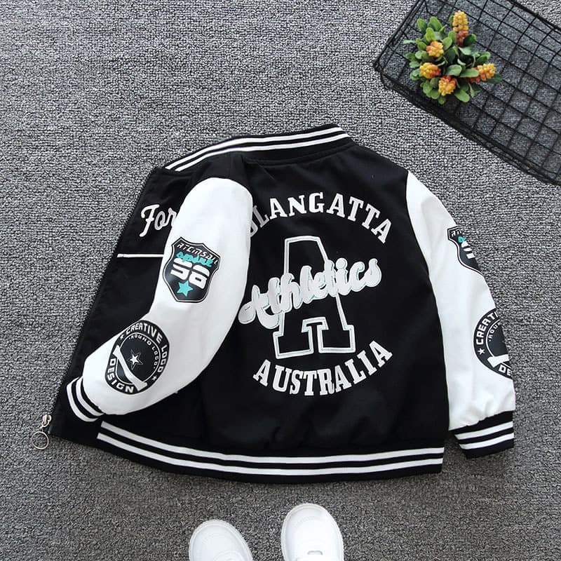 Mother & Kids Boys' Stylish Spring/Fall Jacket - Korean-Inspired Thin Coat, Fashionable Outerwear For Kids