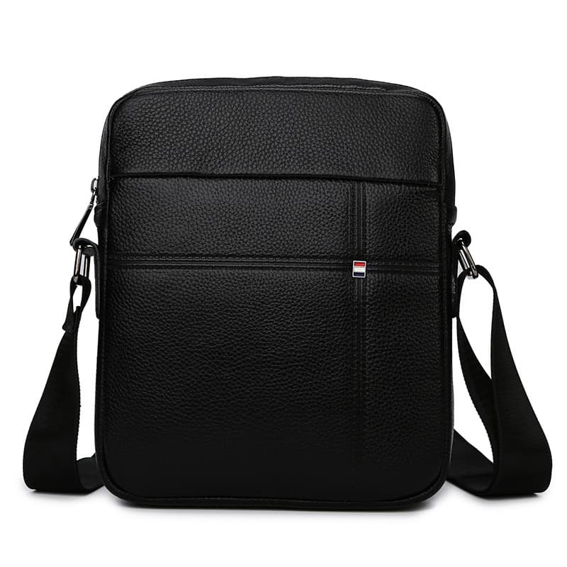 Men's Bags Men's First Layer Cowhide Shoulder Bag Daily Simple Trendy Brand Backpack Lightweight Men's Crossbody Bag Large Capacity Menbag