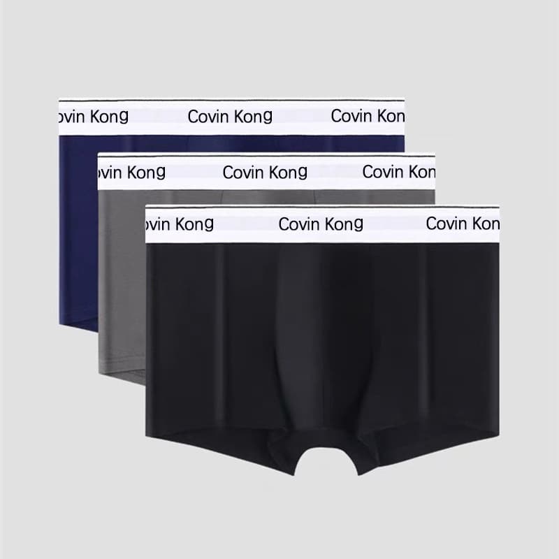 ​Men's Cotton Boxer Briefs - Breathable, Comfortable & Seamless Underwear For Daily Wear (Black, Grey, White, Navy, Dark Grey, Red) - M-XXXL​