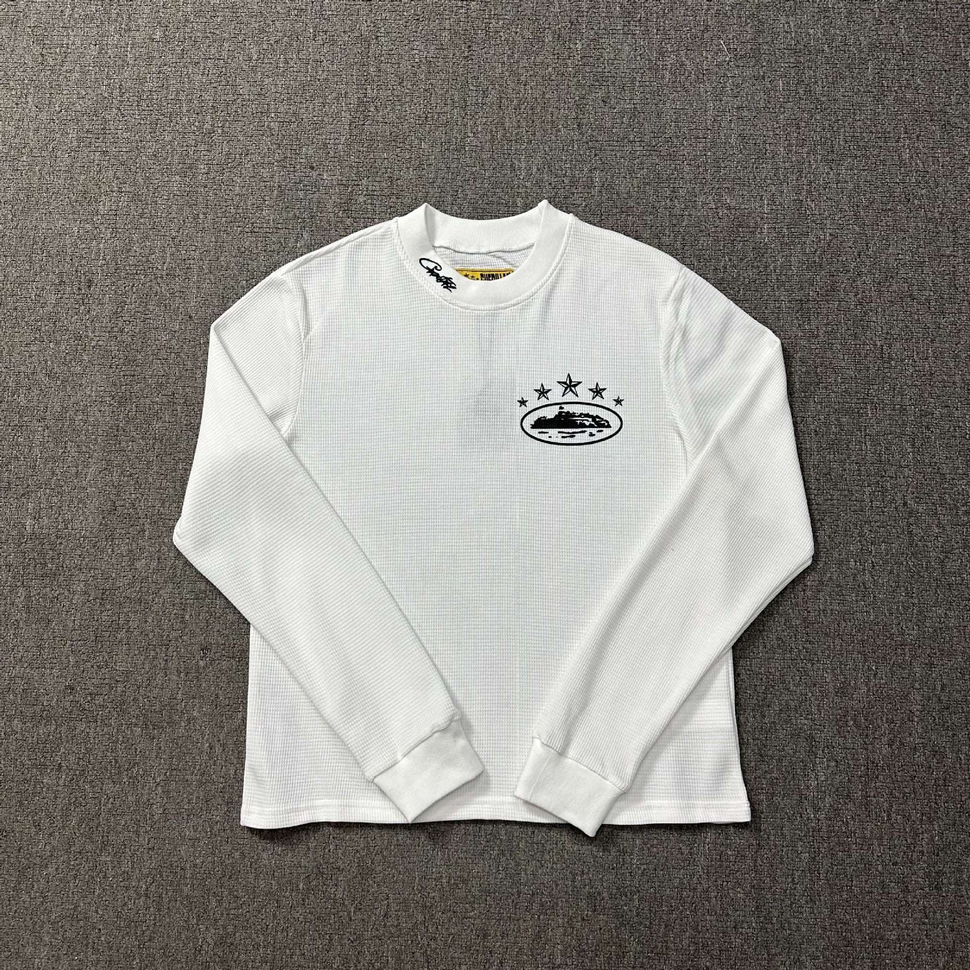 T-shirt à manches longues pour homme, style rétro, décontracté, ample, hip-hop, imprimé licorne, CORTEIZ