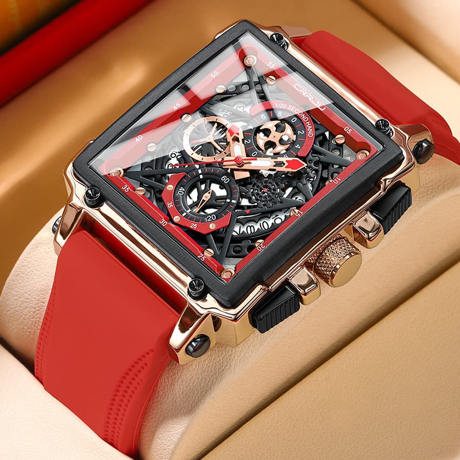 Leather Belt Men's Watch Simple Business Personality Multifunctional Men's Calendar Watch