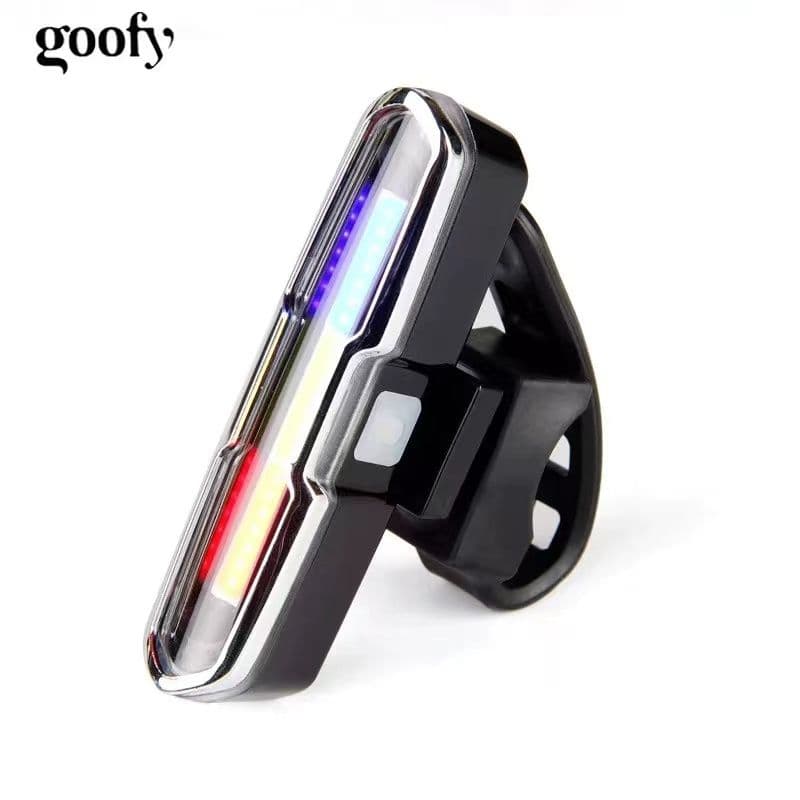 Tail Night Riding Warning Light Solar Mountain Bike Equipment Charging Bicycle Road Accessories